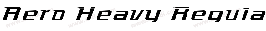 Aero Heavy Regular字体转换